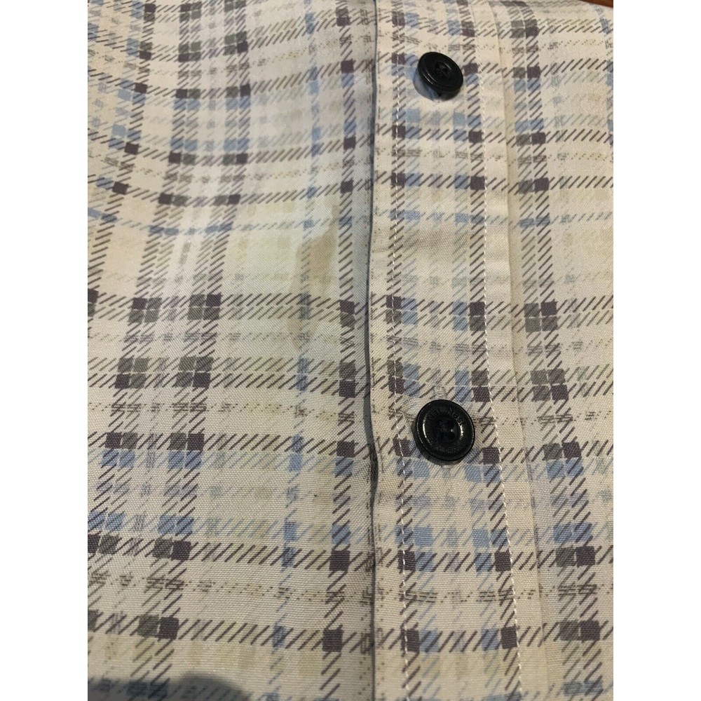 Nat Nast Men's Silk Shirt Plaid Size Large Short Sleeve American Fit FAST SHIP - Picture 8 of 8